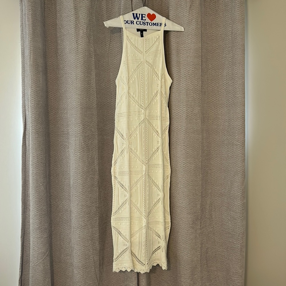 AQUA brand crochet dress in Ivory